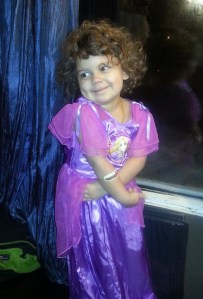 Cydnee posing like a princess